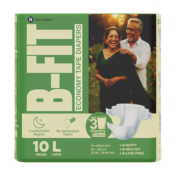 B FIT Economy Diapers - Large